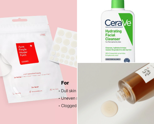My skincare cover photo collage