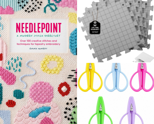 Needlepoint Must-Haves cover photo collage