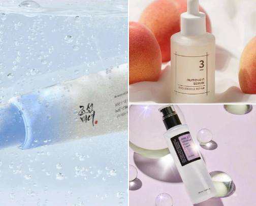 Korean skincare cover photo collage