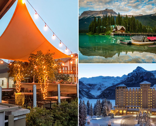 Banff , Alberta , Canada cover photo collage
