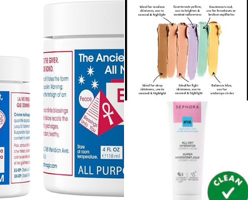 Beauty products i like cover photo collage