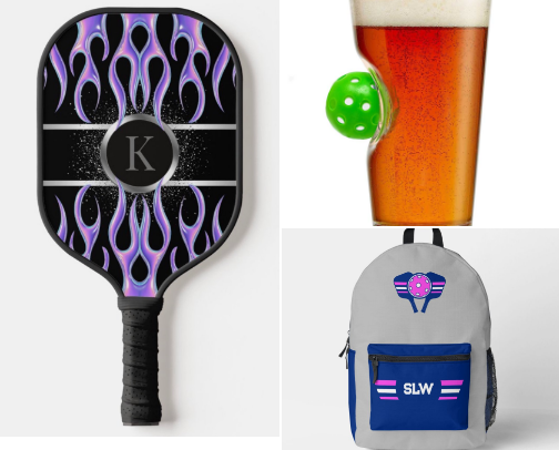Pickleball Lovers! Paddles, Accessories, & Gifts cover photo collage