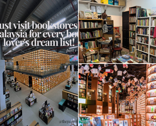 must visit bookstores in malaysia! 🇲🇾 cover photo collage