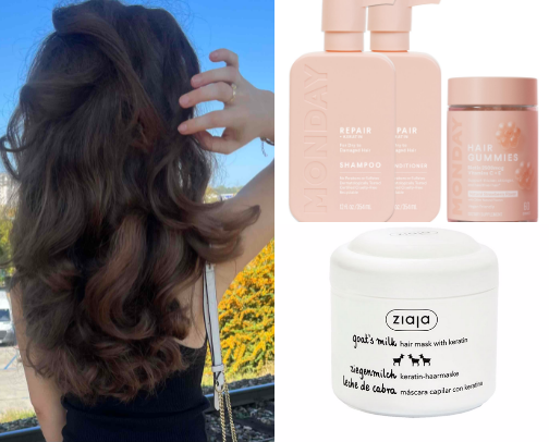 Healthy hair- hair products💇🏼‍♀️ cover photo collage