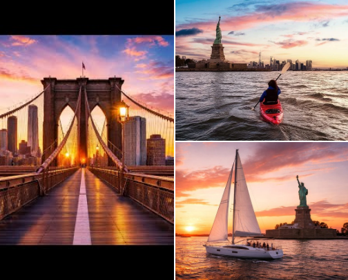 Unlock New York: Hidden Gems You Can Actually Book cover photo collage