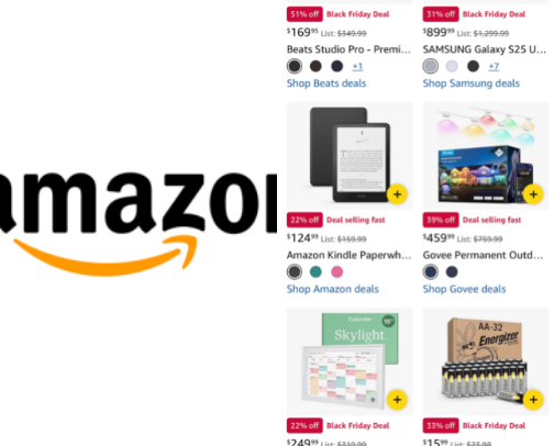 Amazon finds Black Friday cover photo collage