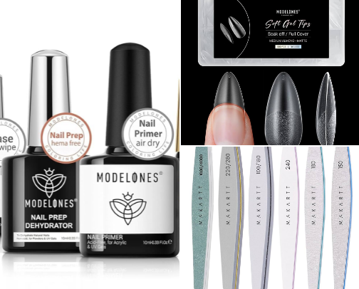 Everything you need to do your polygel nails at home cover photo collage