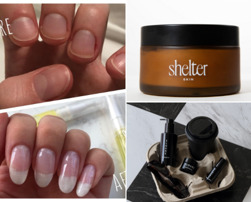 Non-toxic skincare beauty cover photo collage