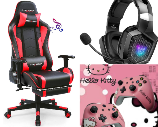 🎀 Gamer Girl Favz cover photo collage