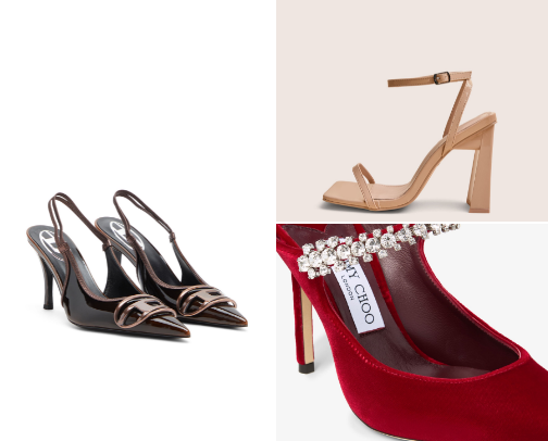 Designer heels 👠 cover photo collage