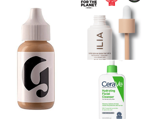Skin Care and Makeup for Dry Skin cover photo collage