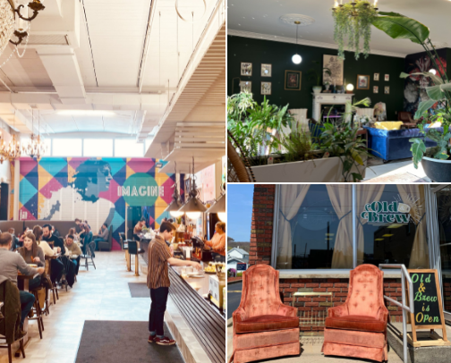 Cafes for Slow Days cover photo collage