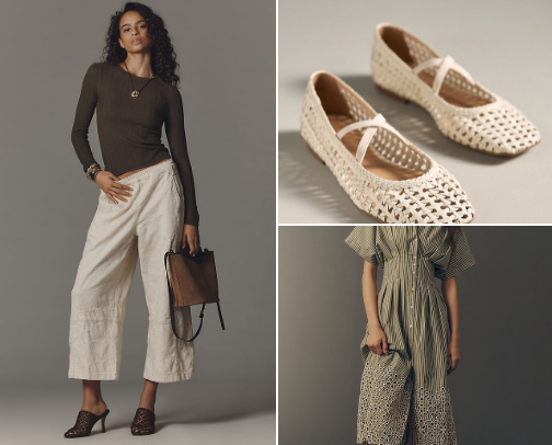 An Anthropologie Spring cover photo collage