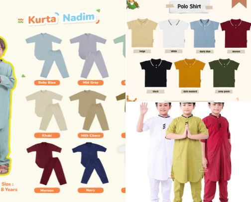 👉 Rekomendasi Pakaian Anak Lucu & Nyaman (Harian & Muslim) cover photo collage