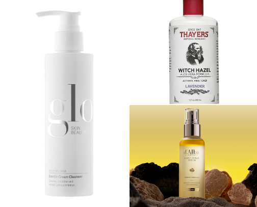 Evening Reset Rituals for Glowing Skin + Calm Energy” cover photo collage