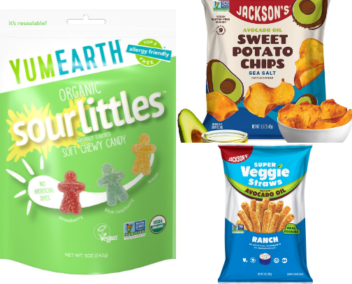 My favorite seed oil free snacks/candy cover photo collage