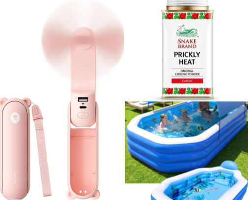 Beat the heat cover photo collage