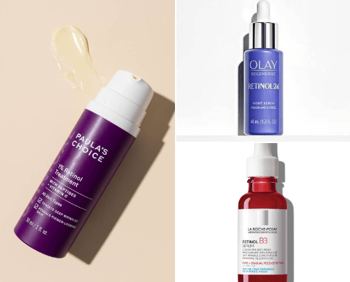 must haves retinol cover photo collage