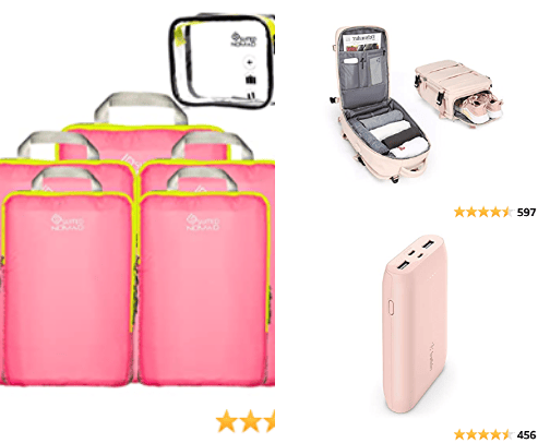 Essential travel items cover photo collage