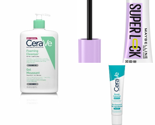 beauty items 💄🧴💋 cover photo collage