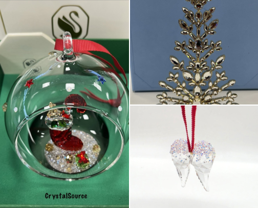 A Crystal Christmas ✨ | Swarovski Holiday Décor cover photo collage