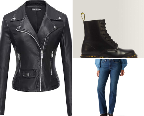Edgy California Casual: Fall Outfit for Gen X Moms cover photo collage