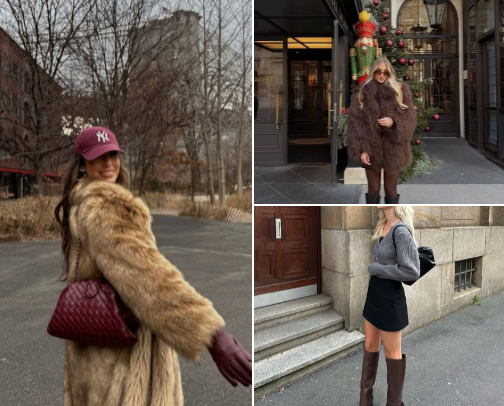 NYC Winter Outfits ❄️👢🧢 cover photo collage