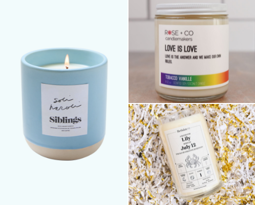 Candles cover photo collage