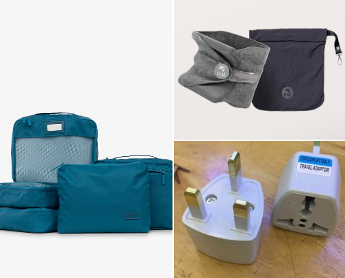 Long-Haul Flights Essentials I Actually Use for 15+ Hours Trips ✈️ cover photo collage
