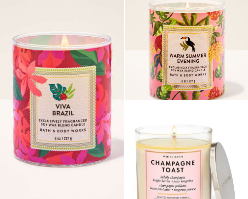 Candles fragrance that enhance the room without overpowering it. Choose from one-wick or three-wick style to match your mood. cover photo collage