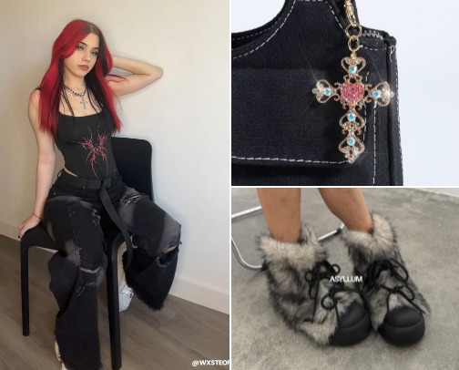 FASHION EDITION | She's a Y2K Grunge E-girl📼🎸 cover photo collage