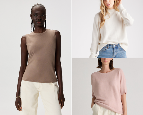 Affordable luxury clothing you will love cover photo collage