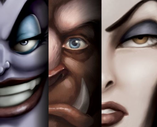 Serena Valentino's Disney Villains series cover photo collage