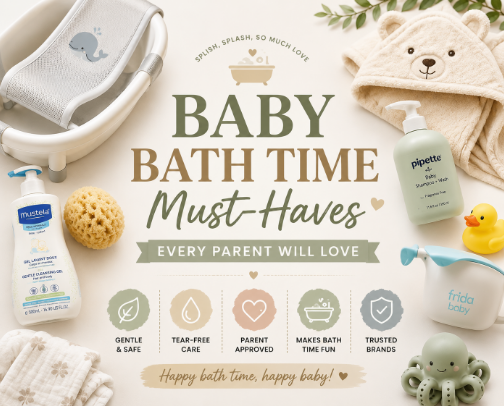 🛁 Baby Bath Time Must-Haves Every Parent Will Love 👶✨ cover photo collage