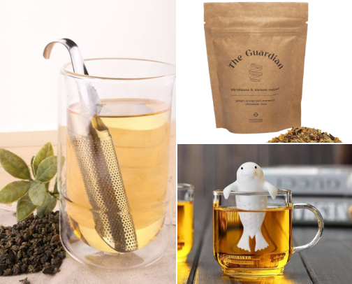 Enjoy Your Tea Plastic-Free! cover photo collage