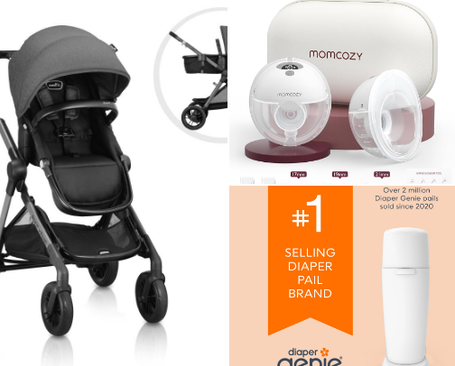 baby must haves cover photo collage