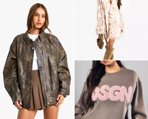 feb boohoo picks - use code PIPPA for money off your entire order! cover photo collage