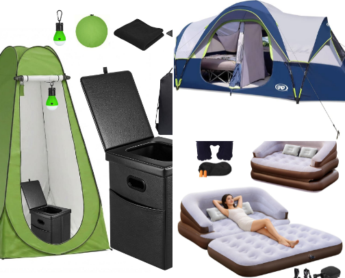The Perfect Camping Gear Checklist🏕️ cover photo collage