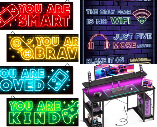 Teenage gaming room must haves 🎮👾🕹️ cover photo collage