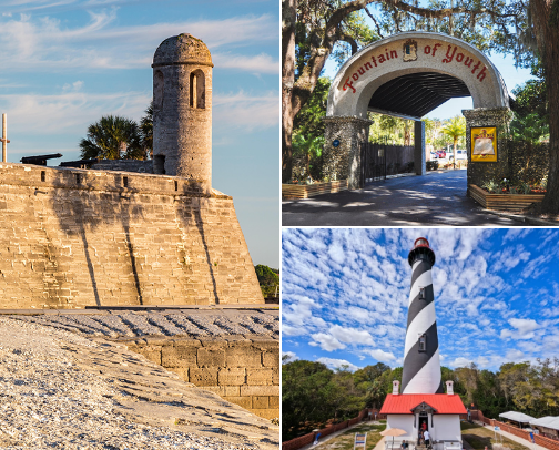 St. Augustine, Florida Travel Itinerary cover photo collage