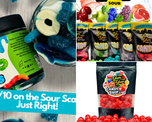 Sour Candy 🍭 cover photo collage