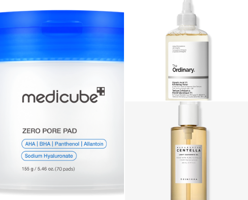 My holy grail skincare products cover photo collage