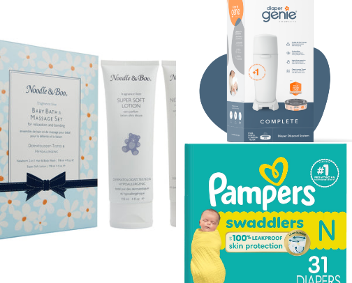 Baby items cover photo collage
