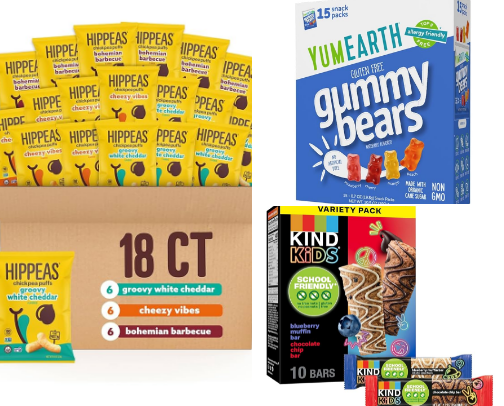 Kids snack favorites cover photo collage