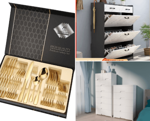 minimalist home furniture cover photo collage