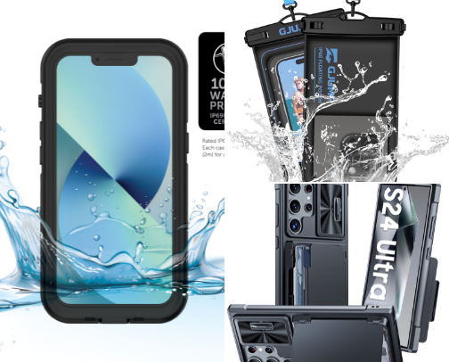 💜Gadget Glow-Up:My Must-Have Phone Finds”💜 cover photo collage
