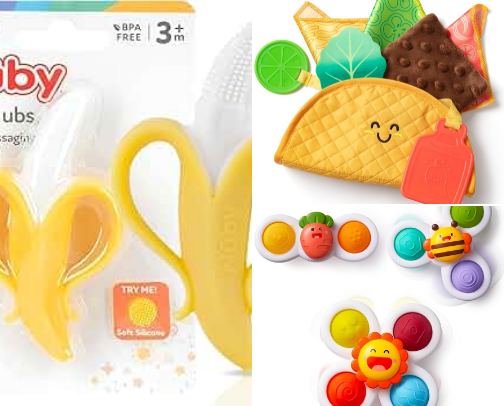 Infant Stocking Stuffers cover photo collage