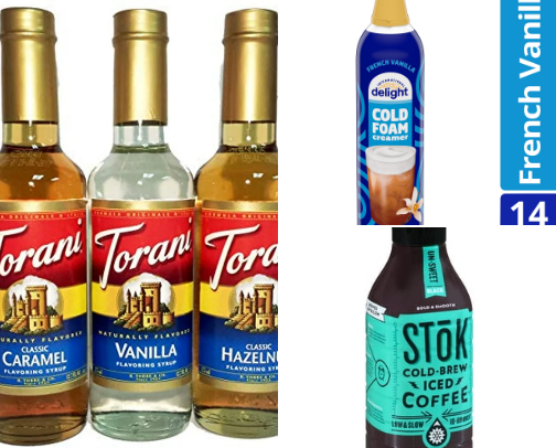 Iced coffee lovers cover photo collage