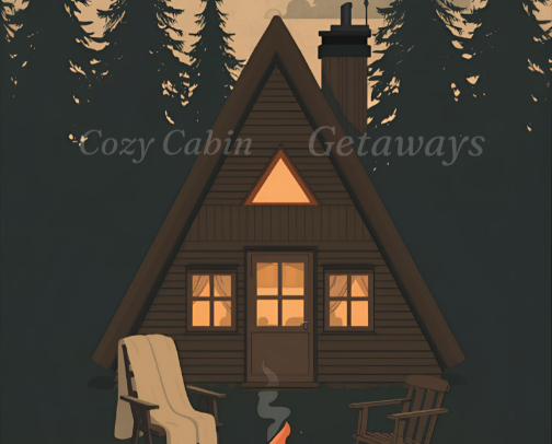 Cozy Cabin Getaways cover photo collage