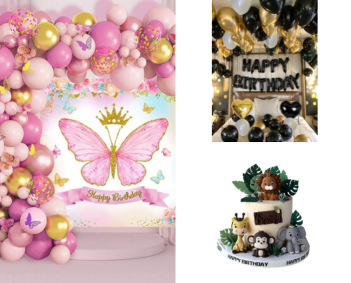 Everything you Need for a Birthday cover photo collage